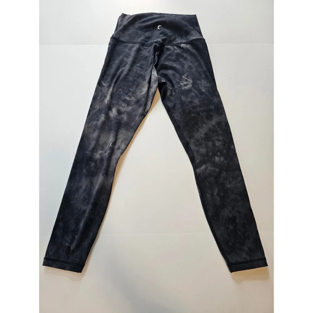 Zyia Active Leggings Kids 8 10 Black Tie Dye‎ High Waisted Athletic